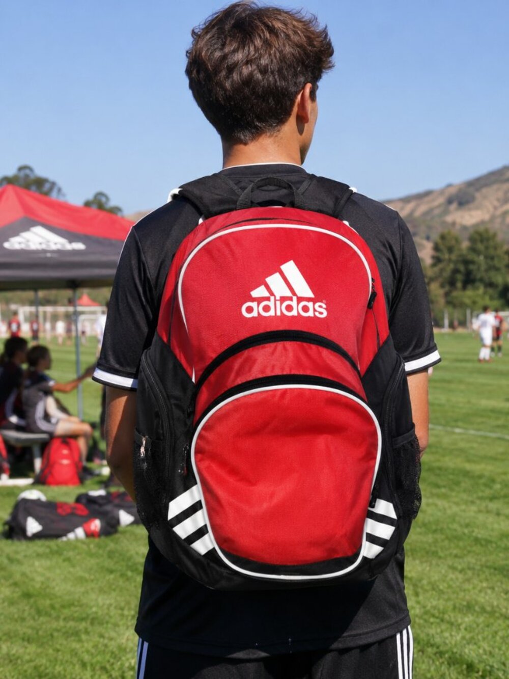 Adidas Fresh PAK LoadSpring Red Black Backpack One Size
